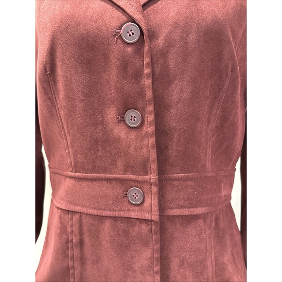 Norton McNaughton Size 6 Deep Maroon Jacket Blazer 3 Button - Picture 2 of 7